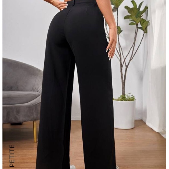 SHEIN PETITE High Waist Slant Pocket Pants - Picture 4 of 5